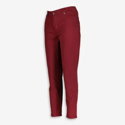 Red Tapered Skinny Jeans