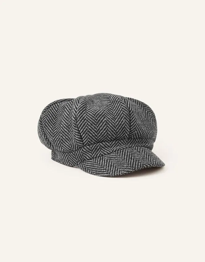 Herringbone Baker Boy Hat