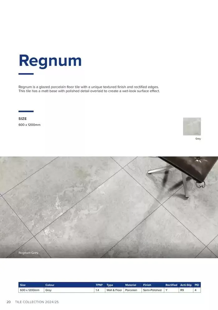 Tile Collection from 14 January to 31 May 2025 - Catalogue Page 20