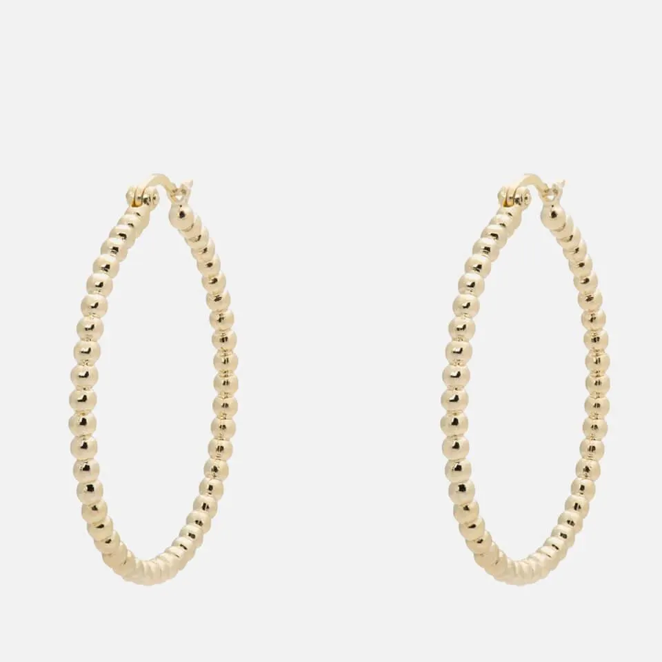anna + nina Solstice Gold-Plated Big Hoop Earrings