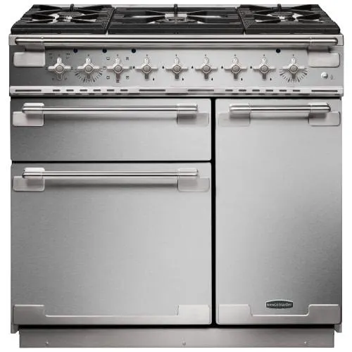 Rangemaster Elise 90cm Dual Fuel Range Cooker - Stainless Steel