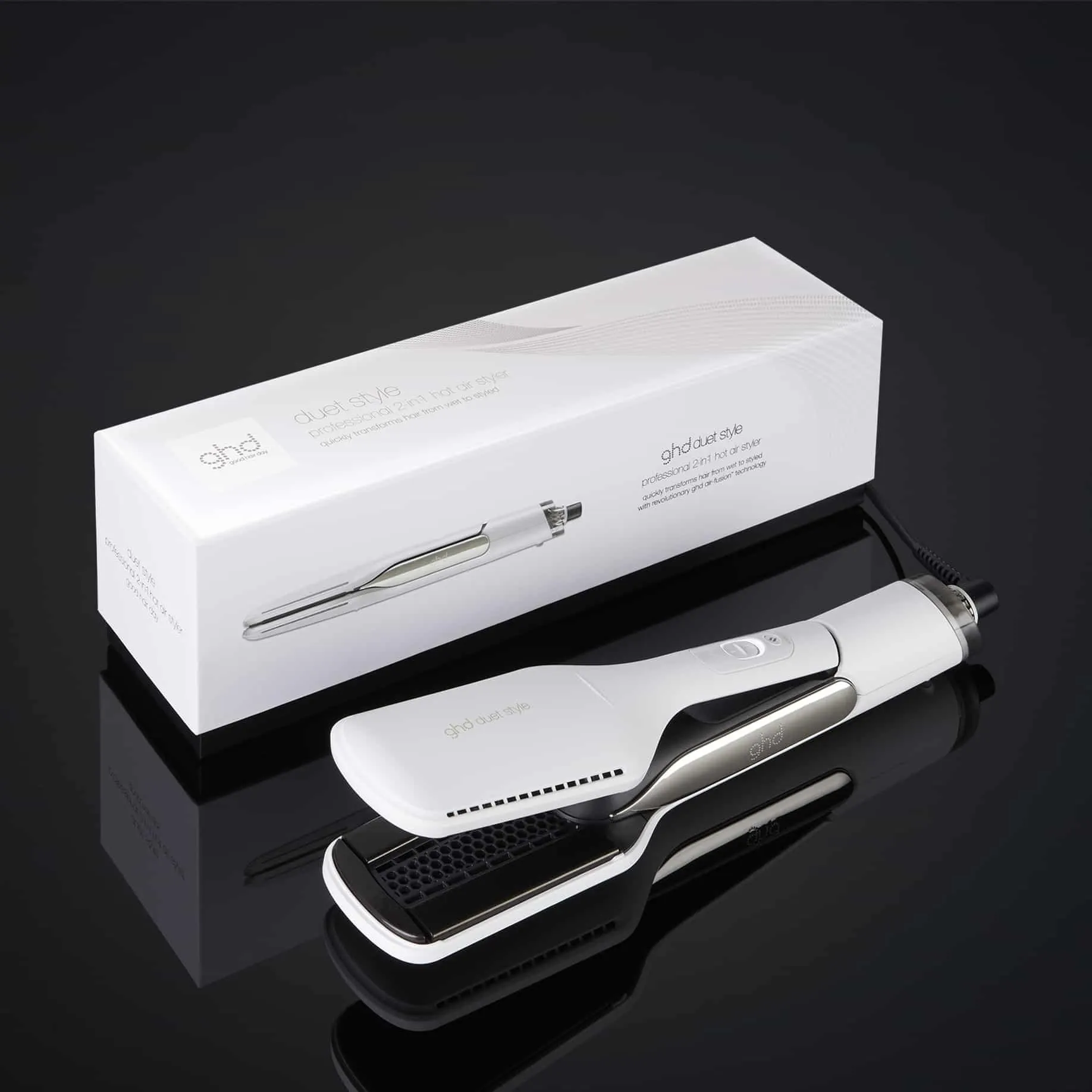 GHD DUET STYLE HOT AIR STYLER IN WHITE