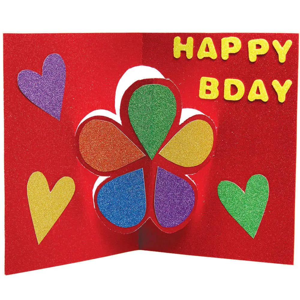 Rainbow Colours A4 Glitter Card 250gsm