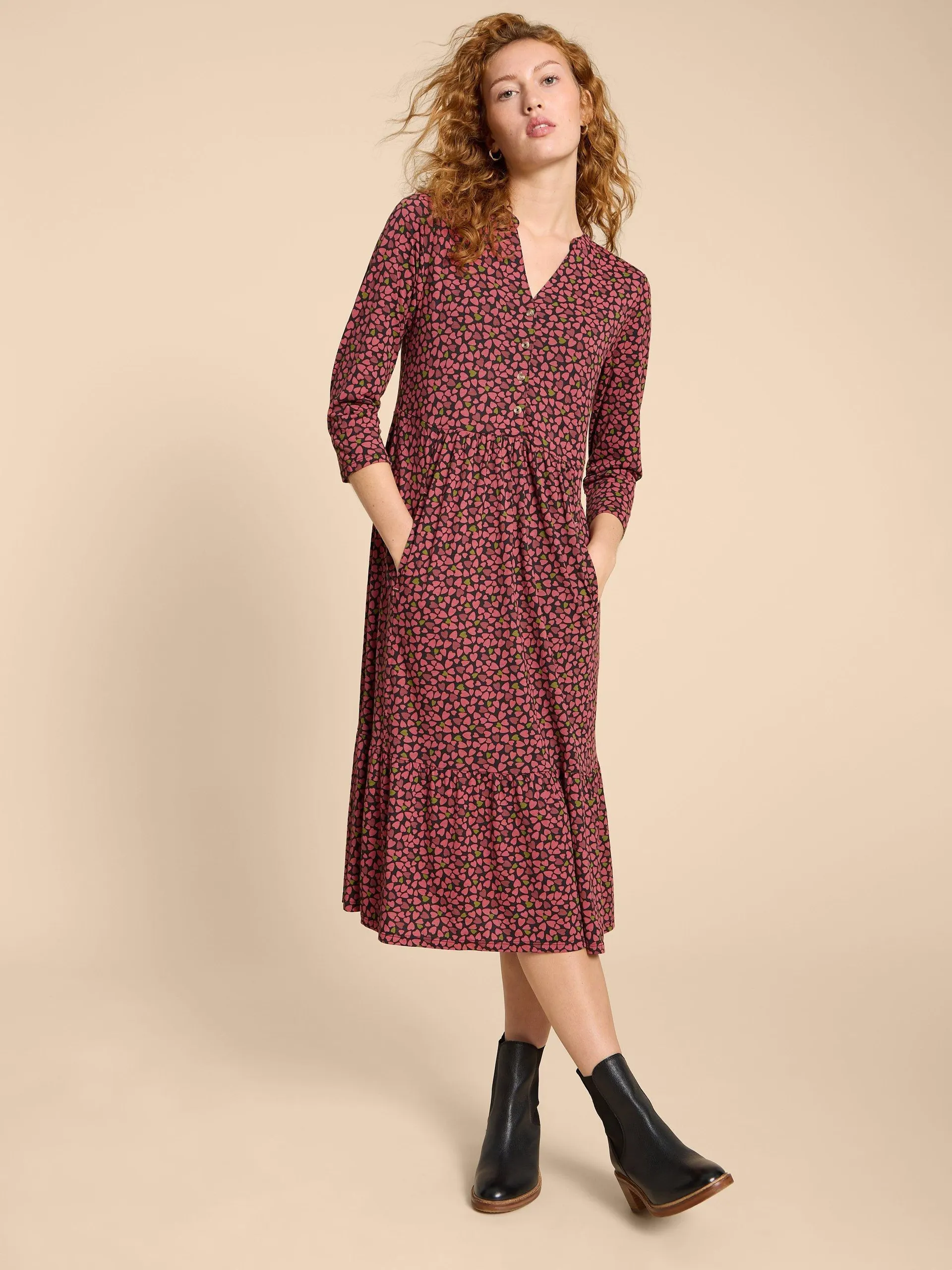 Naya Print Jersey Dress