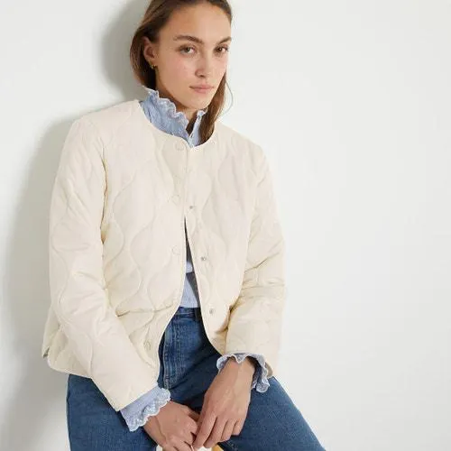 Lightweight Padded Jacket with Press-Stud Fastening