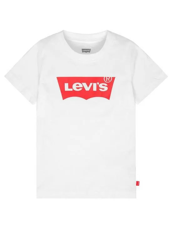 Boys Short Sleeve Batwing T-Shirt - White
