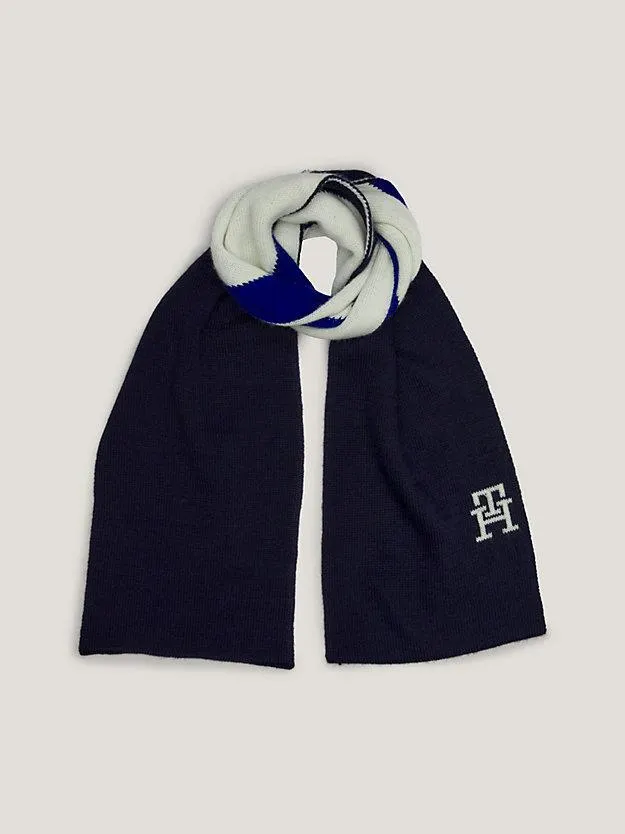 Kids' Colour-Blocked Textured Scarf