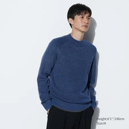 Middle Gauge Knit Mock Neck Jumper
