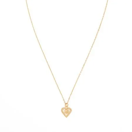 Zoe & Morgan Sweetheart Necklace, Gold