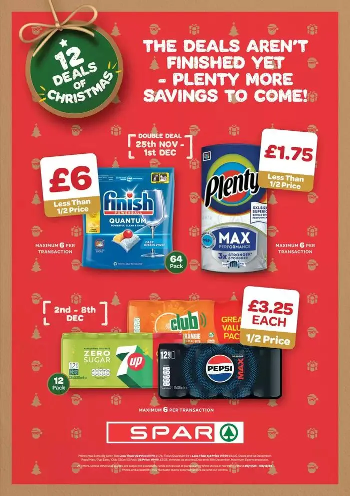 The Deals Aren't Finished Yet - Plenty More Savings To Come ! from 26 November to 8 December 2024 - Catalogue Page 1