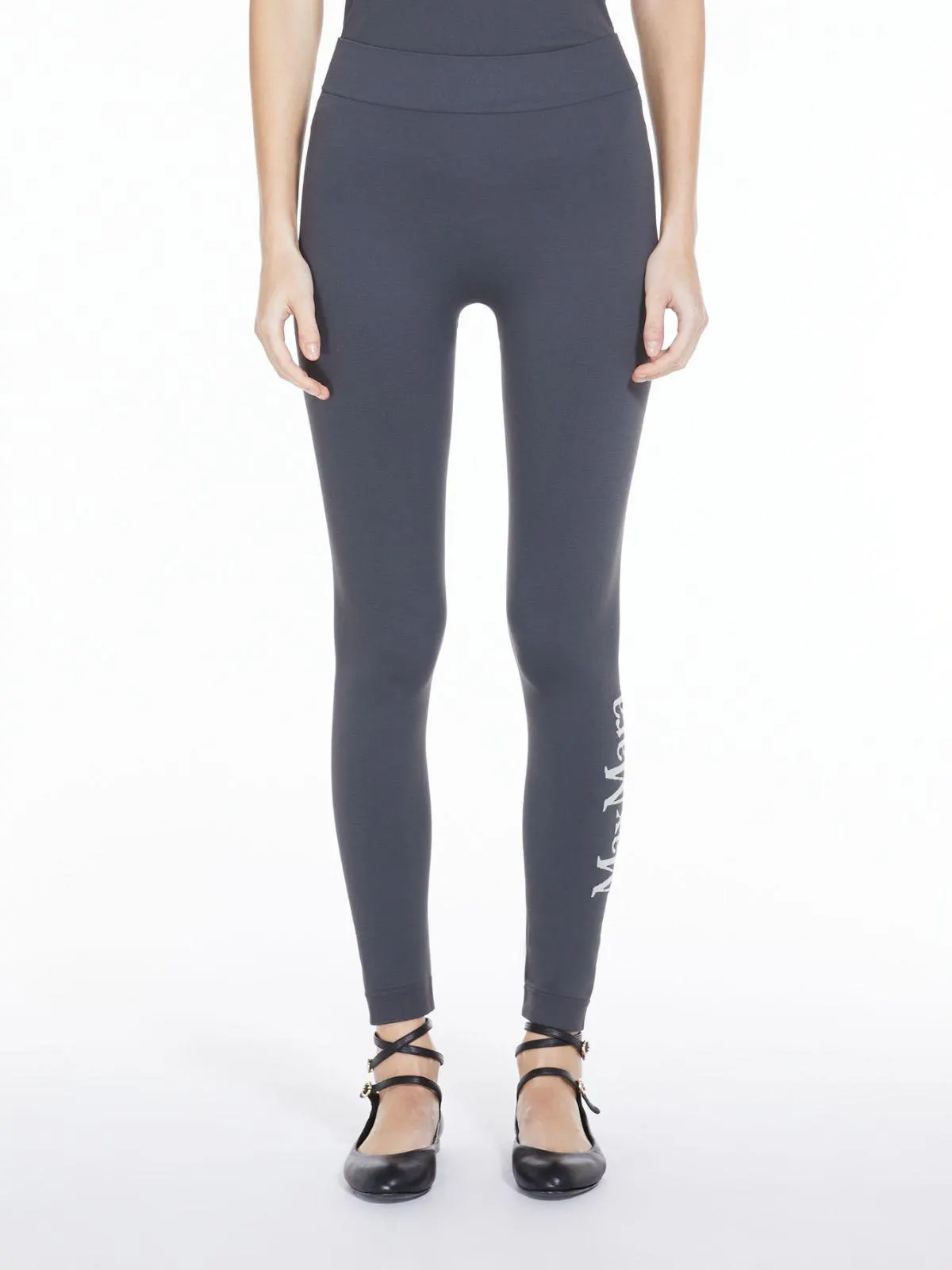 Technical fabric logo leggings