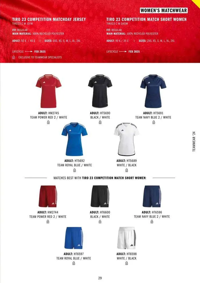 Adidas Teamwear 2024 from 11 March to 31 December 2024 - Catalogue Page 29