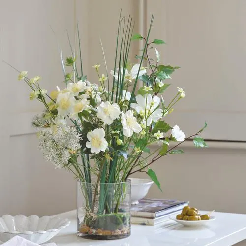 Mixed White Rose Arrangement