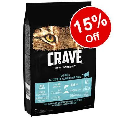 750g/7kg CRAVE Adult Dry Cat Food - 15% Off! *