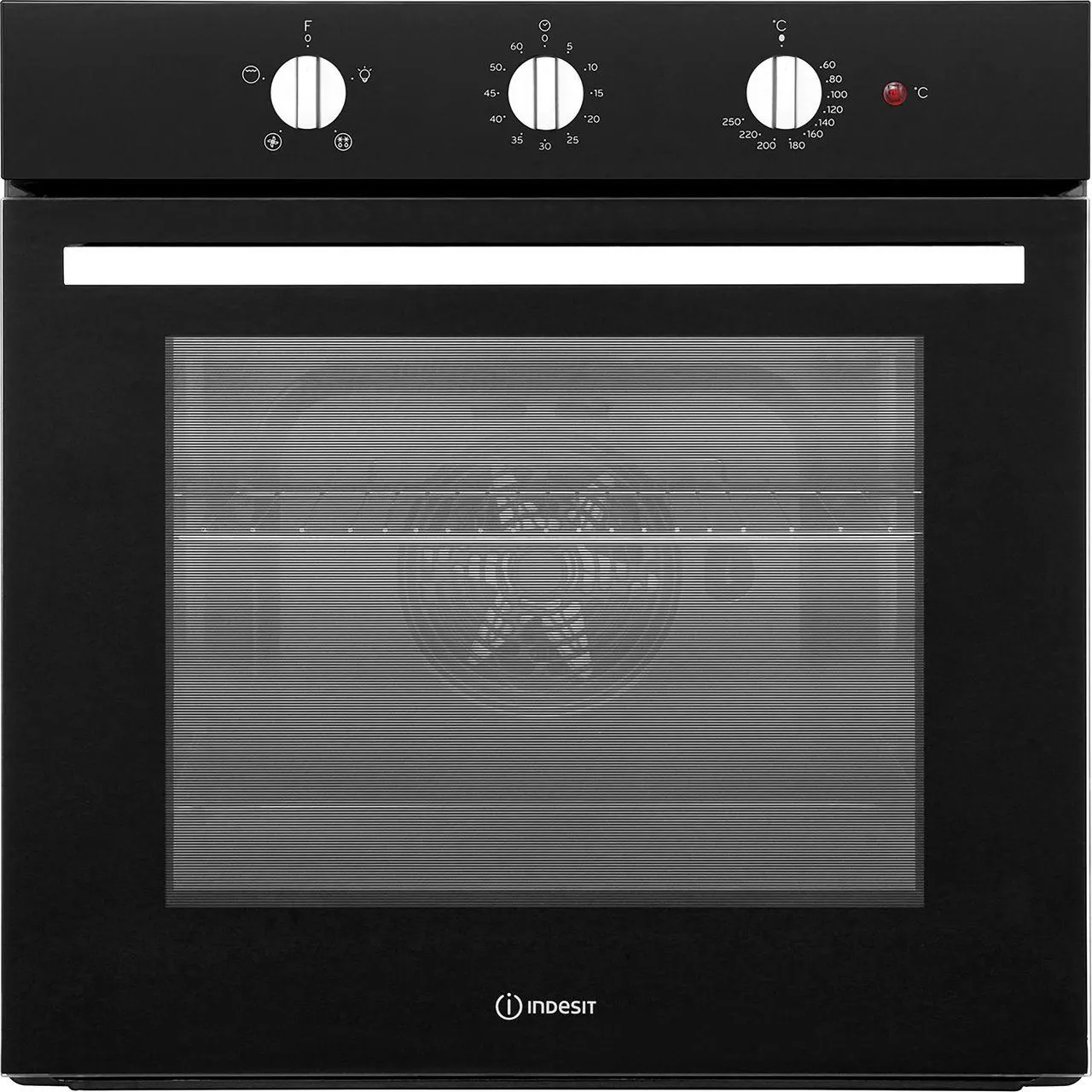 Indesit Aria IFW6330BL Built In Electric Single Oven - Black - A Rated