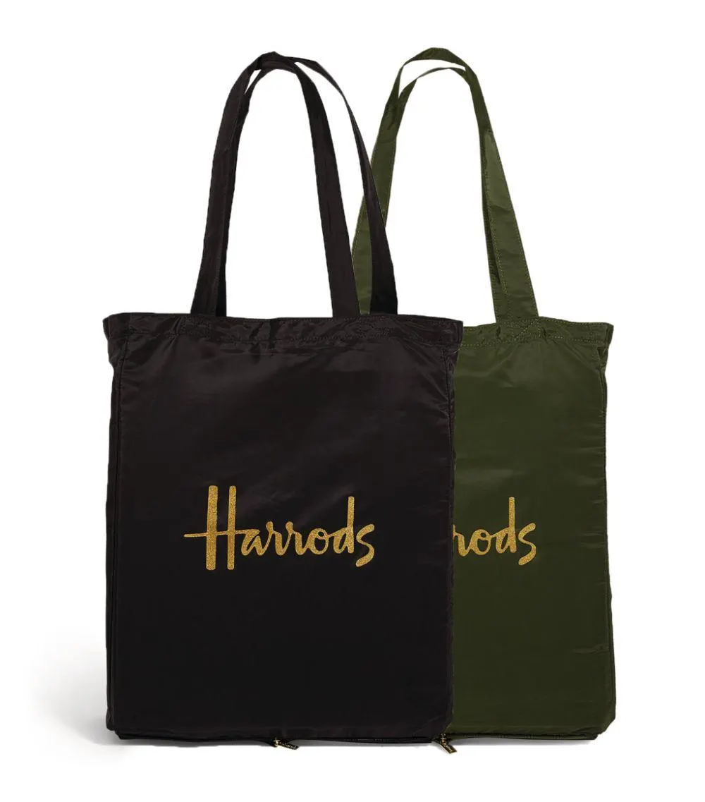 Recycled Classic Logo Pocket Shopper Bag (Set of 2)