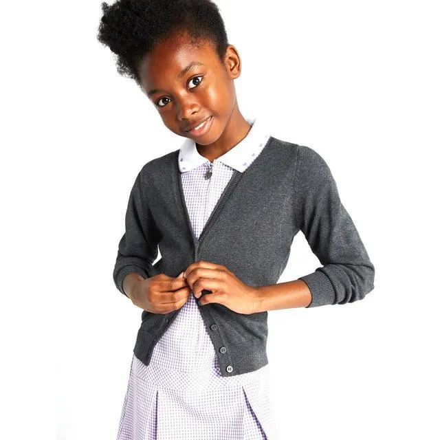 M&S Cotton Cardigan, 2 Pack, 4-13 Years, Grey