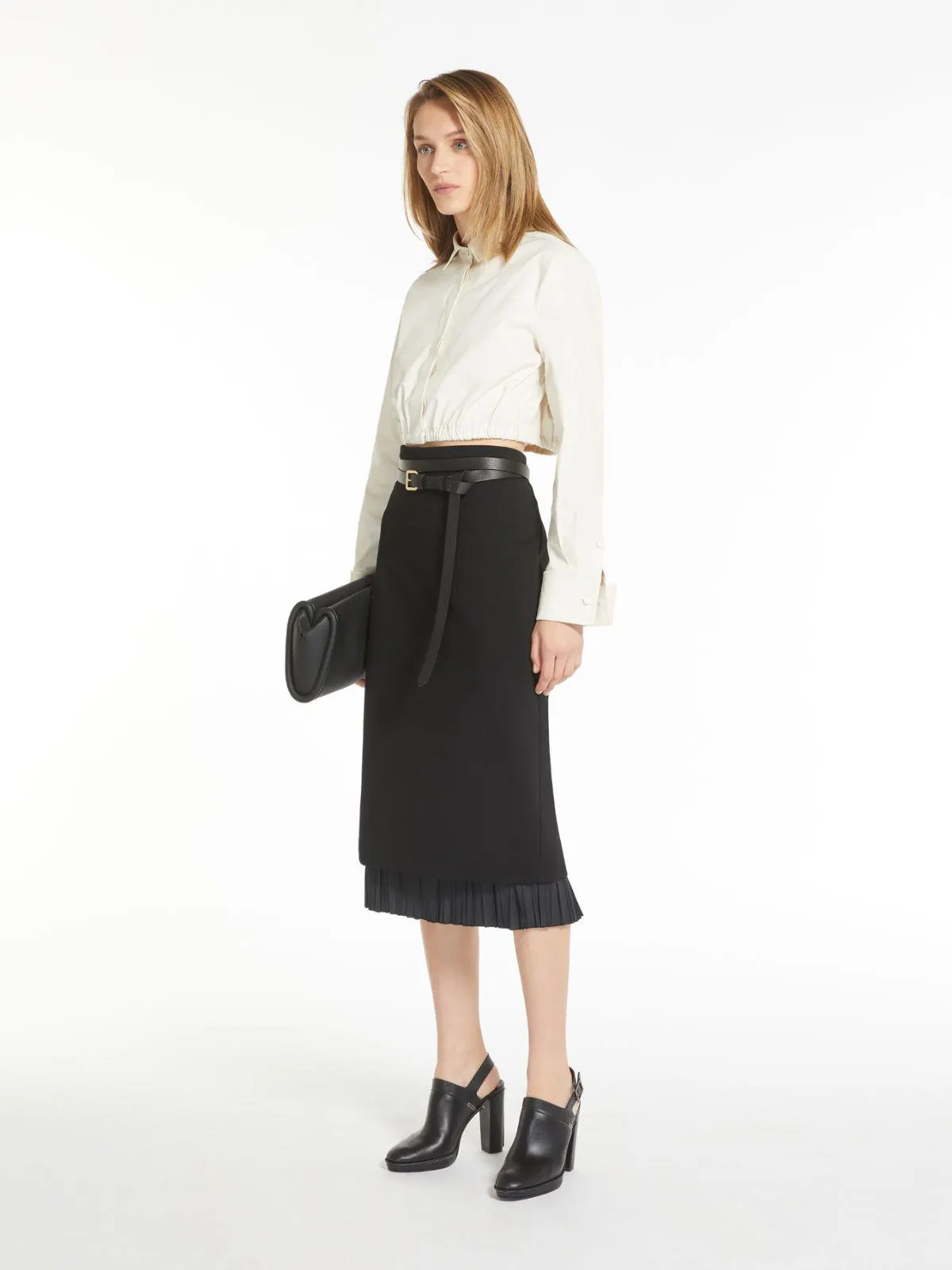Technical jersey skirt