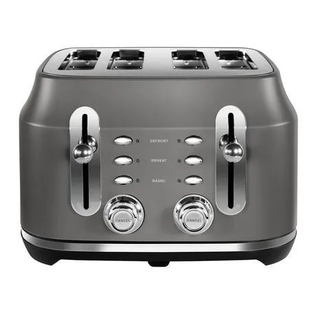 Rangemaster RMCL4S201GY 4 Slice Toaster - Matte Slate Grey