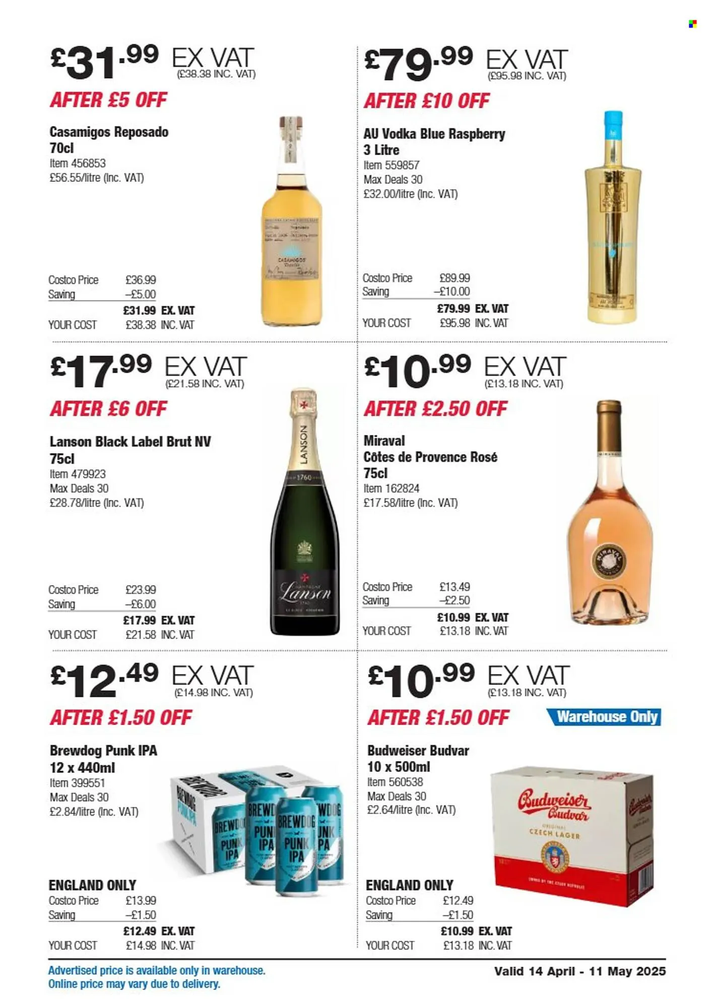 Costco leaflet from 14 April to 11 May 2025 - Catalogue Page 19