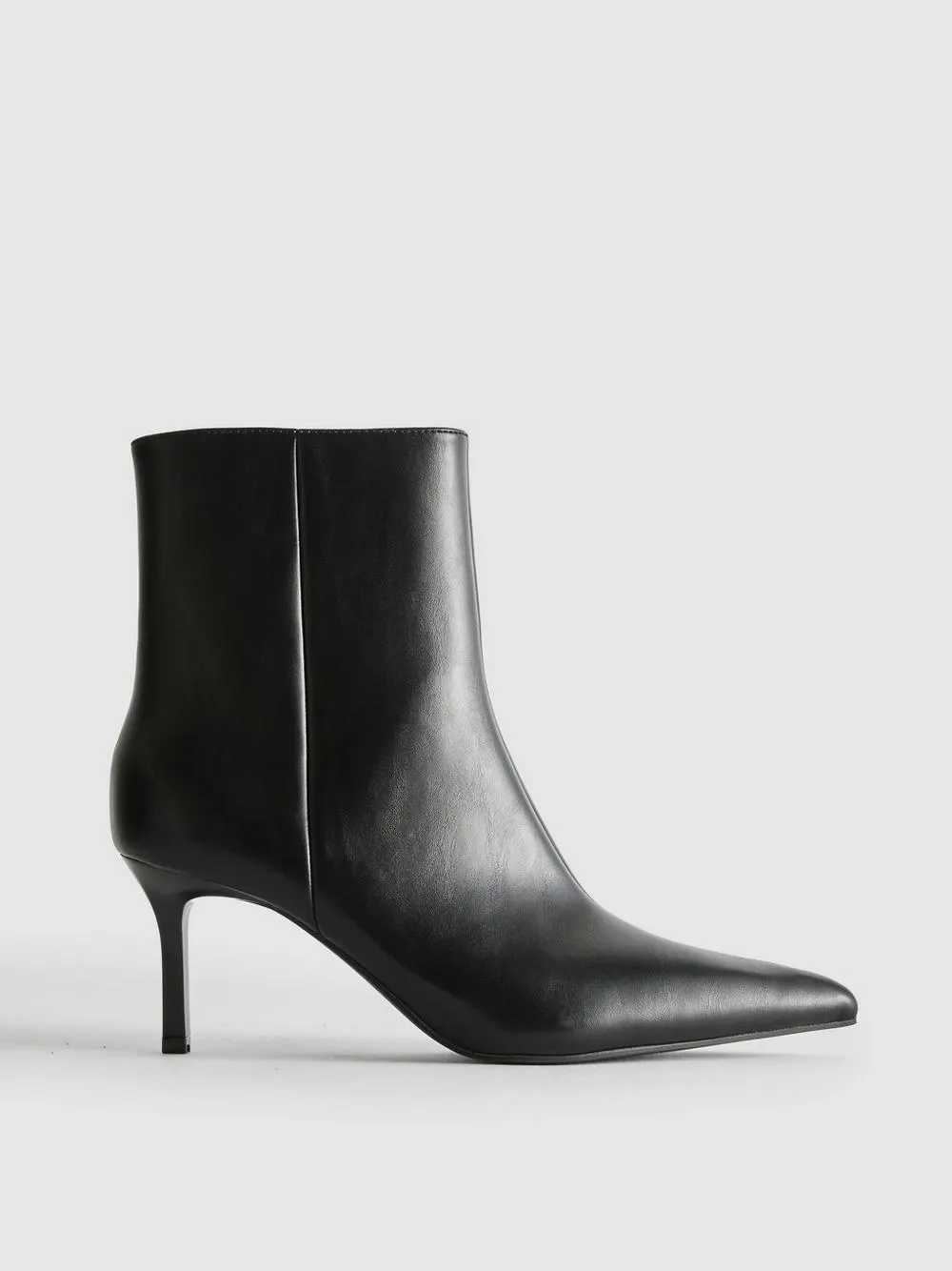 Paula Echevarría Faux Leather Kitten Heel Ankle Boots