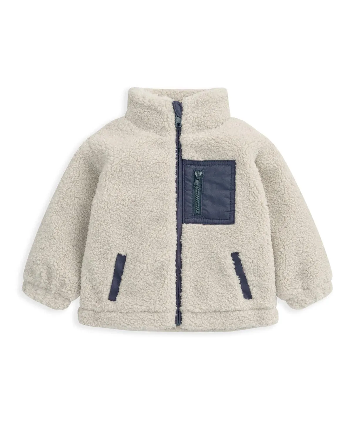 Borg Zip Fleece - Cream