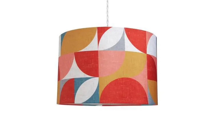 Habitat Mid Century Printed Shade - Multicolour