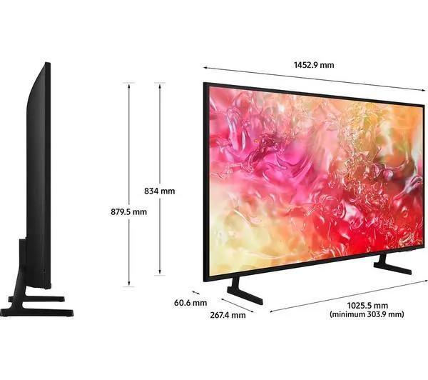 SAMSUNG DU7100 65 inch Smart 4K Ultra HD HDR LED TV (2024) - UE65DU7100