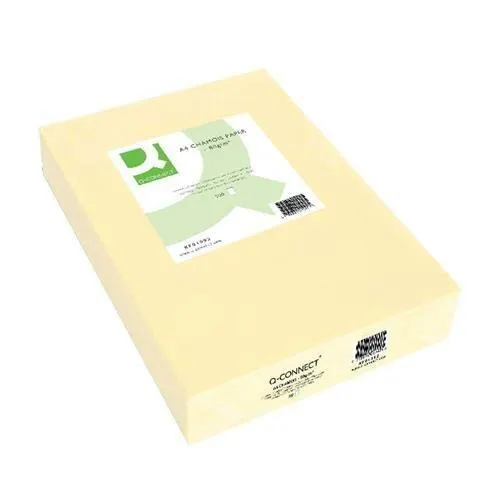 Q-Connect Cream A4 Copier Paper 80gsm Ream (Pack of 500) KF01092