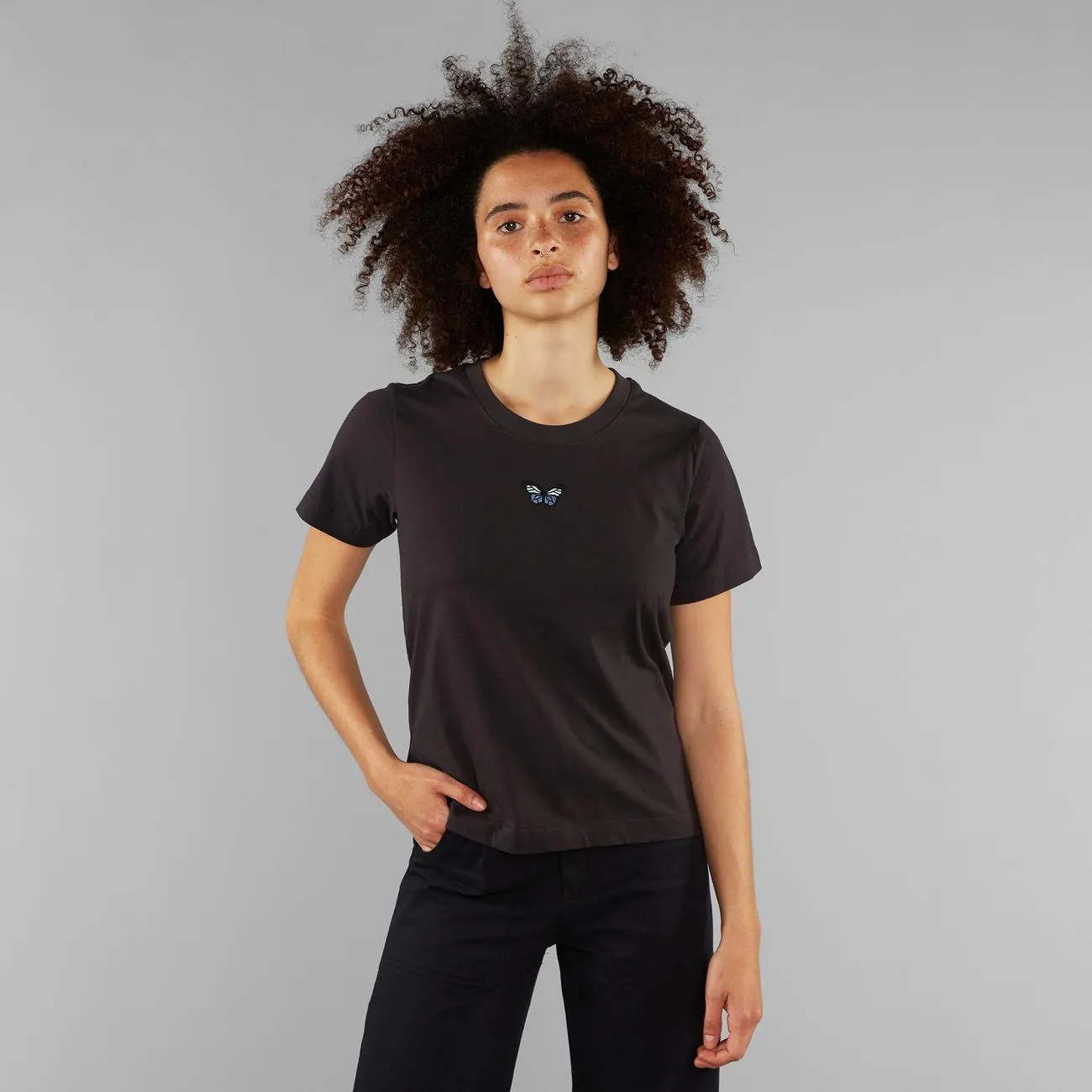 T-shirt Mysen Butterfly Charcoal