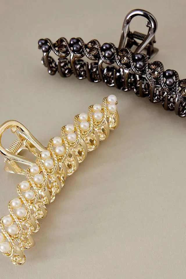 Pearl Hair Claws, Set of 2