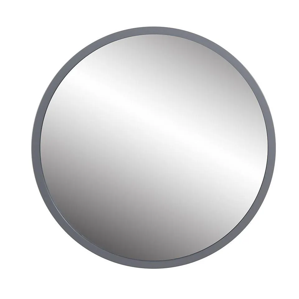 Round Mirror - Grey - 50cm