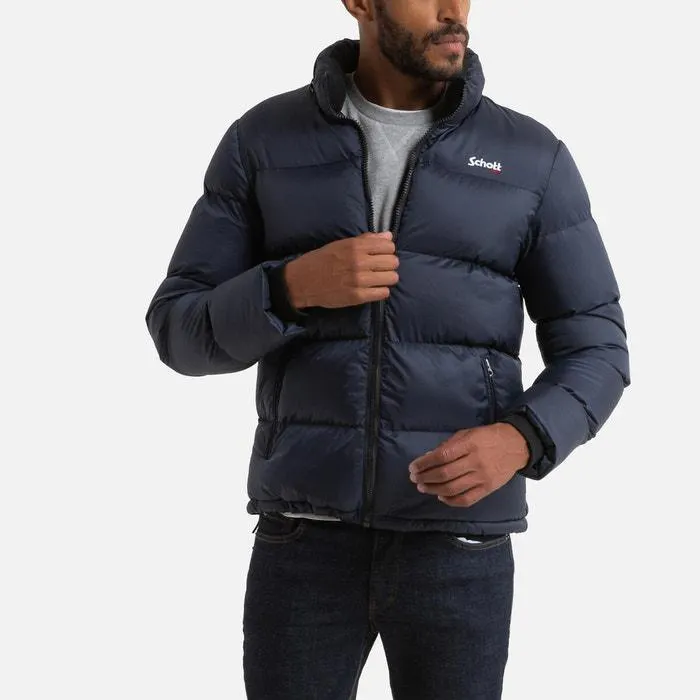 Idaho Zipped Padded Puffer Jacket with High-Neck