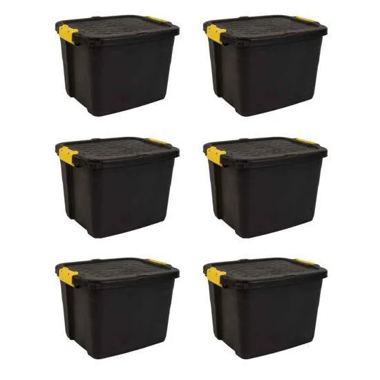 Strata Heavy Duty Storage Box 42 Litre Pack of 6
