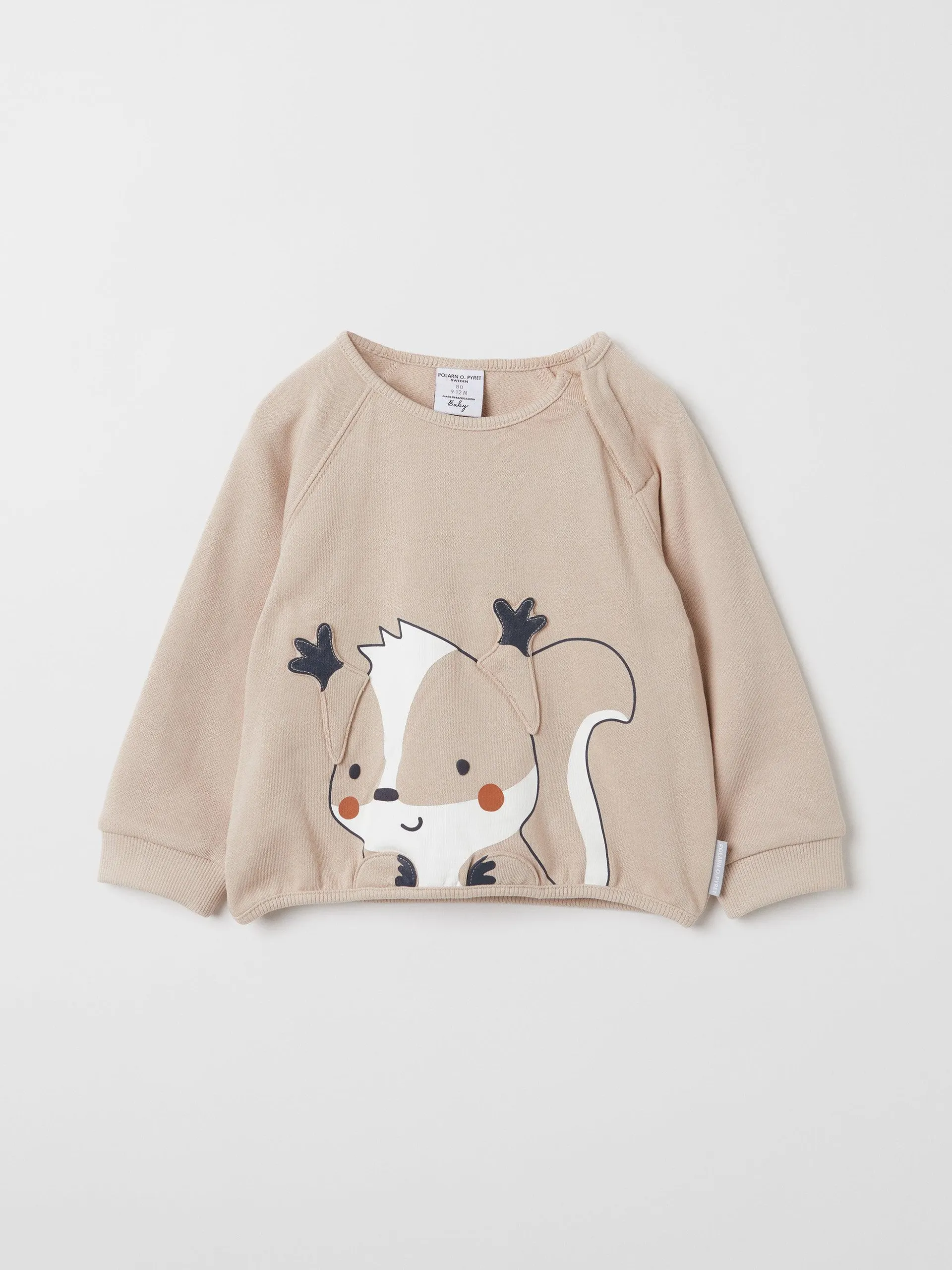 Squirrel Applique Baby Sweatshirt