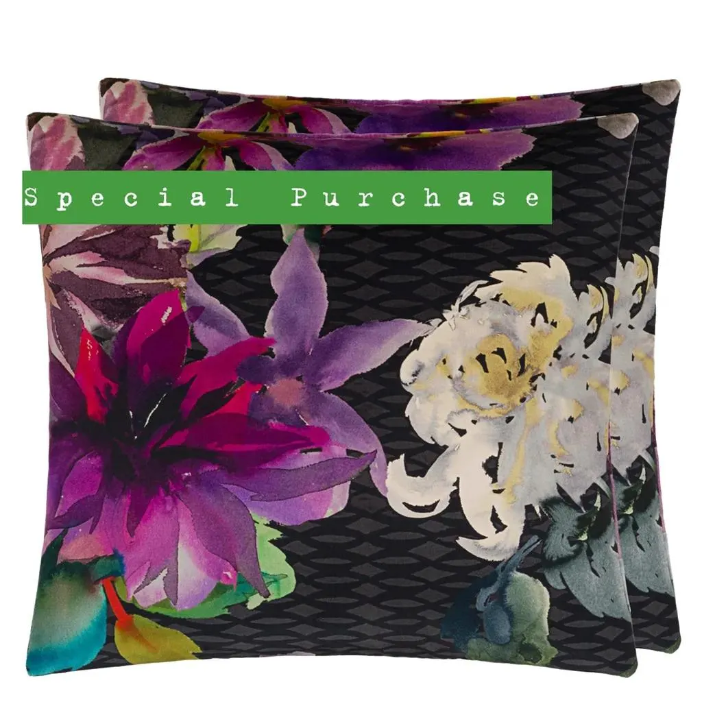 Shalimar Garden Amethyst Cushion