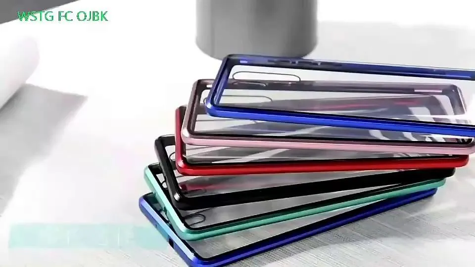 Phone Case For Samsung Galaxy S23 S22 S21 S20 Plus Ultra A14 A34 A54 A73 A53 A33 Full Body Case Magnetic Adsorption and Screen Protector Magnetic Full Body Protective Transparent Tempered Glass Metal