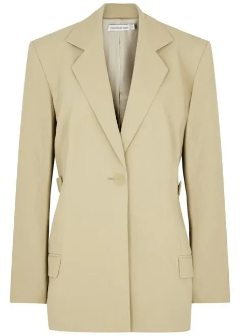 Mason crinkled cotton blazer