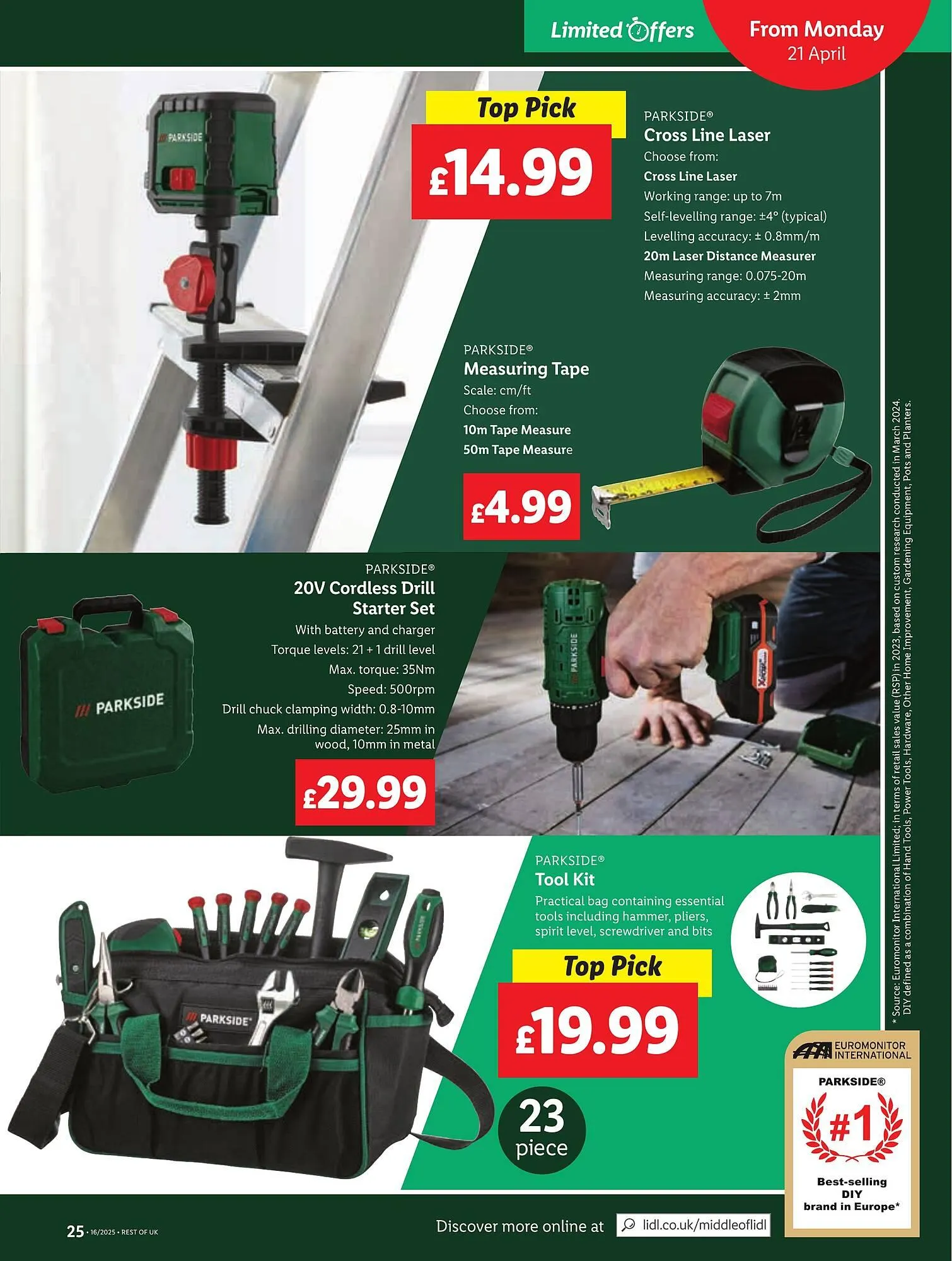 Lidl leaflet from 17 April to 23 April 2025 - Catalogue Page 25