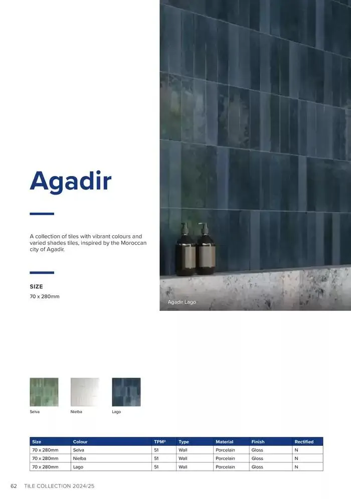 Tile Collection  from 14 January to 31 May 2025 - Catalogue Page 62