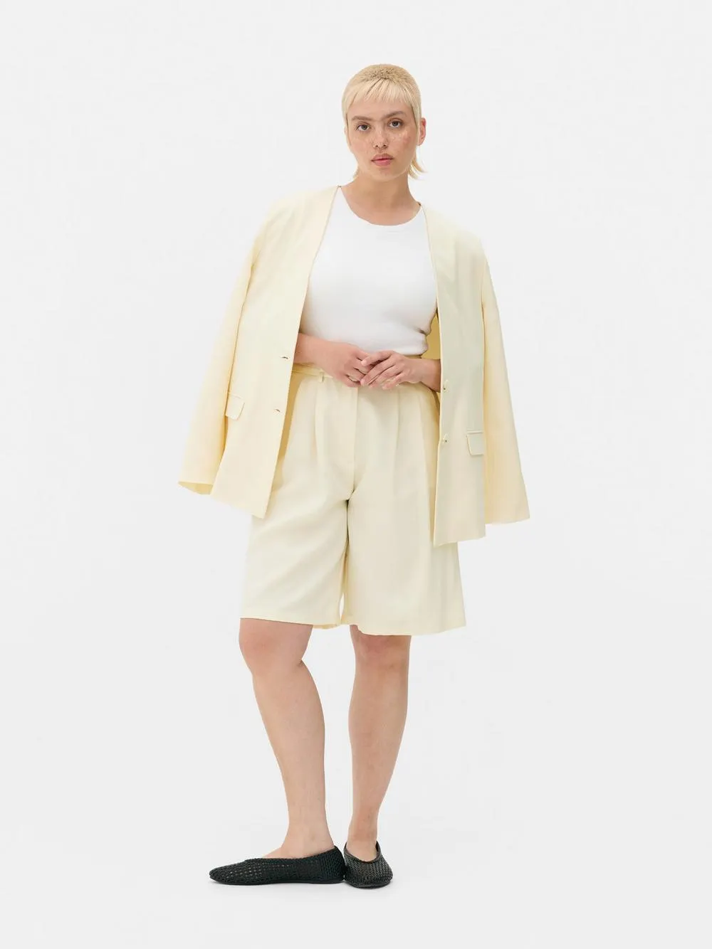 Belted Bermuda Shorts