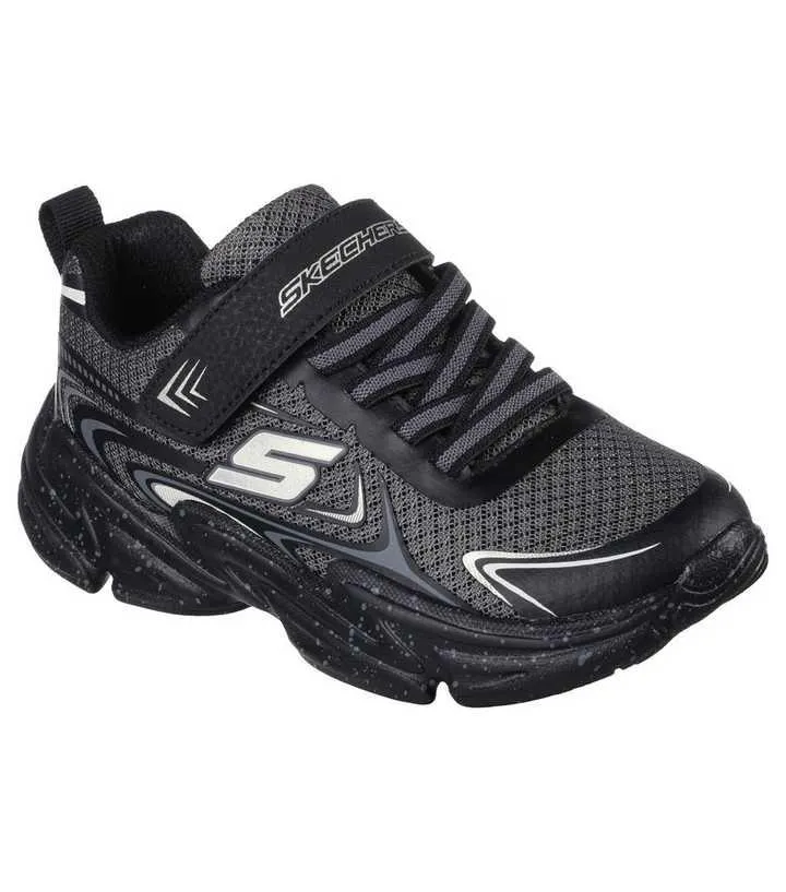 Skechers Kids Black Wavetronic Trainers