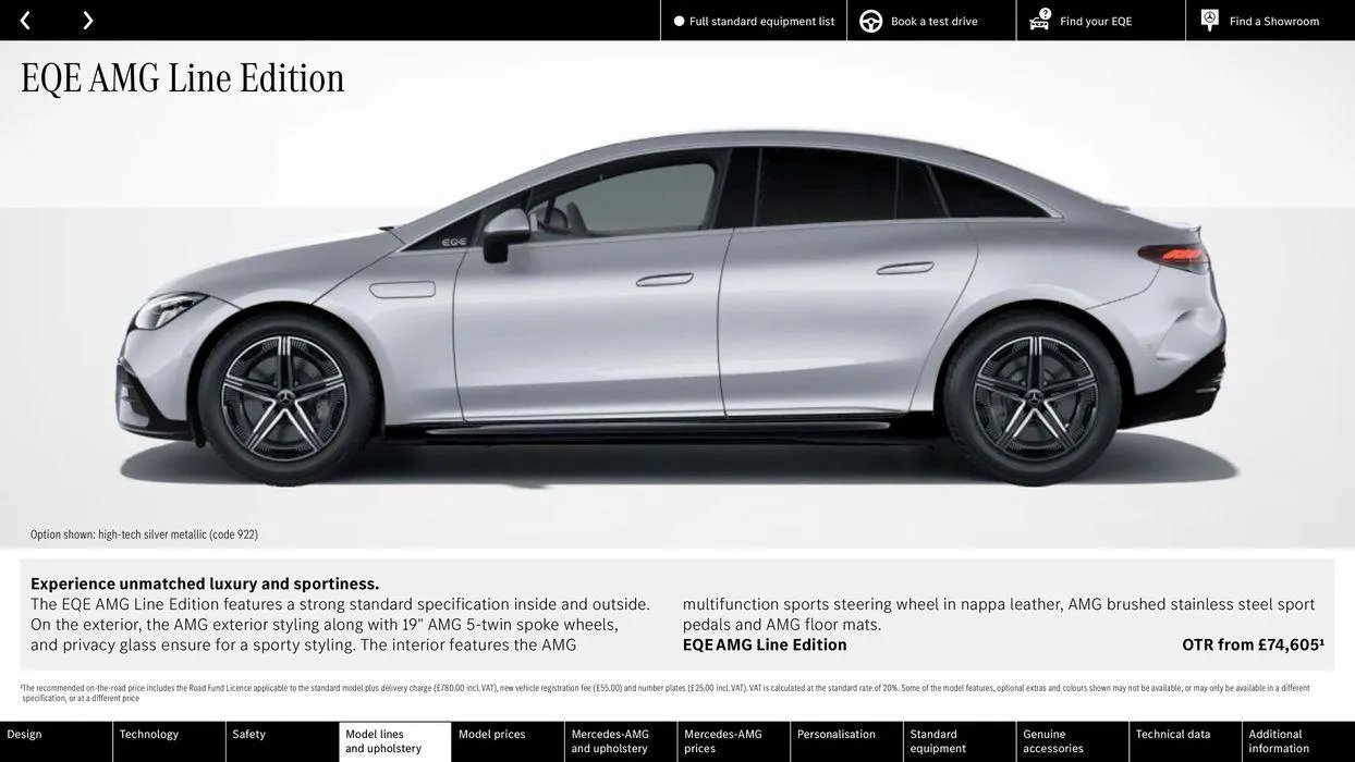 Mercedes Benz EQE Saloon from 31 August to 31 August 2025 - Catalogue Page 25
