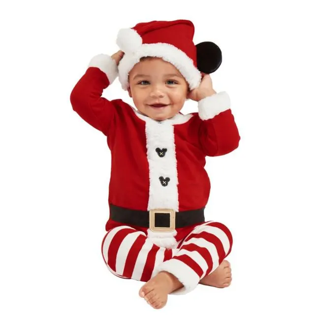 Mickey Mouse Christmas Baby Santa Outfit Set
