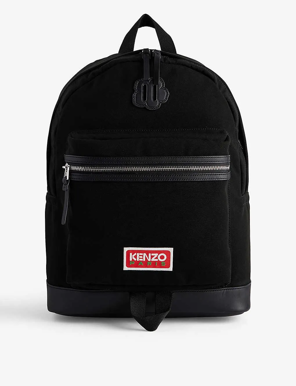 Explore logo-patch woven backpack