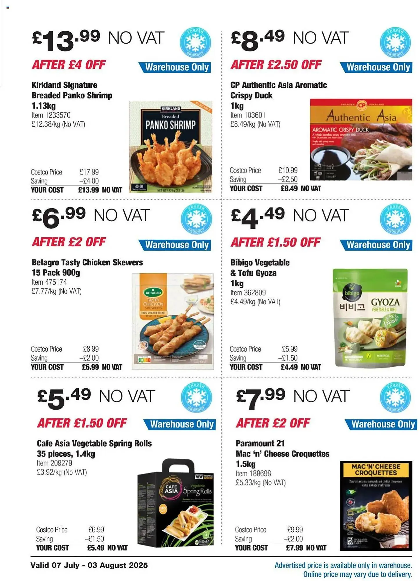Costco leaflet from 7 July to 3 August 2025 - Catalogue Page 10