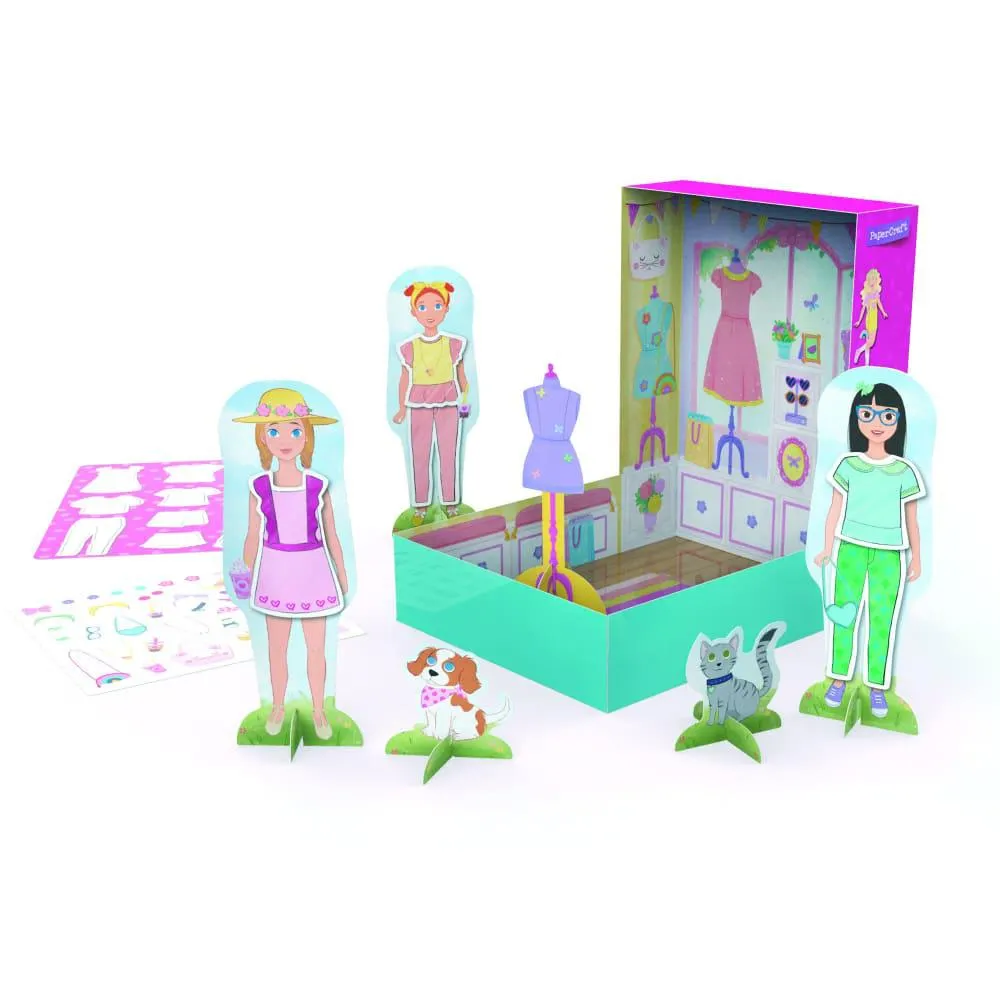 Papercraft Dolls Chic Boutique