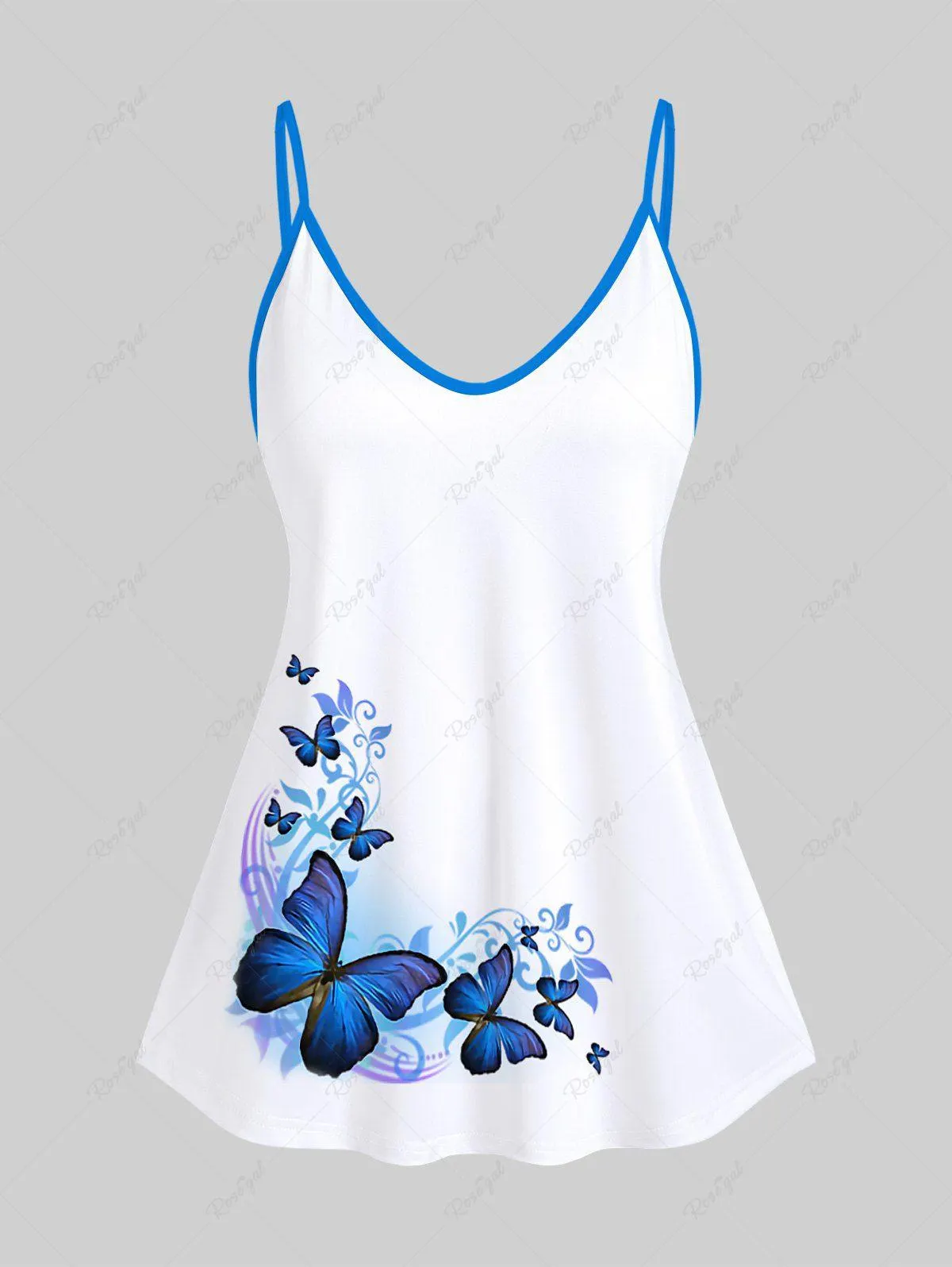 Plus Size Butterfly Print Cami Top - 2x | Us 18-20