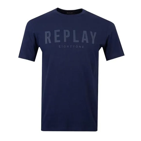 Mens Blue M6660 Logo T-Shirt