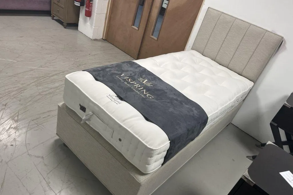 Vispring Elite Mattress + Draw Divan & Hera Headboard - Single Size - Ex Display.